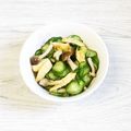 ウメ吉さん's cooksnap of when they made マッシュルームと胡瓜と薄揚げの酢の物.