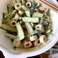 じろー名古屋's cooksnap of when they made ちくわ ときゅうりのわさび風味マヨ和え.