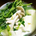 ないすばでぃ's cooksnap of when they made 豆苗と長ネギときのこの味噌汁.