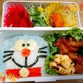 norikolo's cooksnap of when they made キャラ弁 ドラえもん❗.