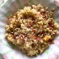 novia_k's cooksnap of when they made ネギとベーコンの炒飯.