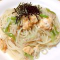 やにこ's cooksnap of when they made 長葱と卵のパスタ ★簡単.