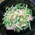 あつし37314's cooksnap of when they made 水菜ときのこの和風明太子炒め.