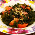 かわゆう1211's cooksnap of when they made 【栄養士直伝】トマトとわかめのサッと炒め.