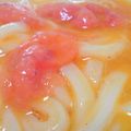 ミカボン８８８'s cooksnap of when they made ランチに♪　かまたまうどん　～たらこ編.