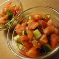 BiwacoJune's cooksnap of when they made 夏にぴったり☆トマトときゅうりのナムル風.