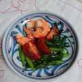 イチゴ、イチゴ。's cooksnap of when they made えび・青梗菜とニラのトマトサラダ♪.