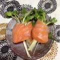 ぽぽきゅ's cooksnap of when they made サーモンのかいわれ大根＆みょうが巻き♪.
