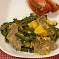 モモとまかないさん's cooksnap of when they made 【農家のレシピ】ゴーヤと豚肉と卵の炒め物.
