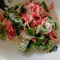 きつねどんべい's cooksnap of when they made 超簡単！ピーマンとかにかまのみそマヨ和え.
