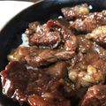 堀江もん's cooksnap of when they made なすと牛肉のこてこて煮.