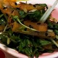 すぬぴちゃん♥'s cooksnap of when they made 水菜とたくあんのごまサラダ.