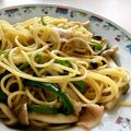 トッコン100's cooksnap of when they made きのことベーコンのバター醤油パスタ.