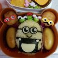 ユナマリ's cooksnap of when they made 意外と簡単☆ミニオンのおにぎり弁当.