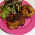 ママんま's cooksnap of when they made 春キャベツの焼メンチカツ.