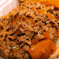 Harilet's cooksnap of when they made かぼちゃのそぼろ煮☆*。.