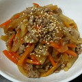 みずみずあいあい's cooksnap of when they made 挽き肉と大根と人参のきんぴら.