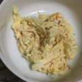 sandy1208's cooksnap of when they made 鶏ささみキャベツ卵カニカマのマヨサラダ.