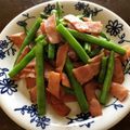 チェシャー's cooksnap of when they made いんげん＆ベーコンのソテーガーリック風味.