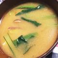 米米～'s cooksnap of when they made さつまいも、小松菜、しめじの白味噌汁.