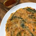 Linda1188's cooksnap of when they made キムチ入りチヂミ.