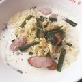 」りふ's cooksnap of when they made インスタントラーメンで　クリームパスタ風.