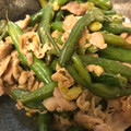 ladygawa's cooksnap of when they made さやいんげんと豚肉の炒め煮.