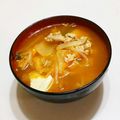 乙川日奈's cooksnap of when they made 煮込むだけ簡単！本格ピリ辛☆キムチスープ.