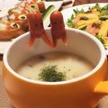 koris_chan's cooksnap of when they made スープをのぞき込むソーセー人♡子供の日に.