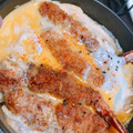 めぐ❥❥❥‬'s cooksnap of when they made 半熟とろ旨♡海老フライの卵とじ丼.