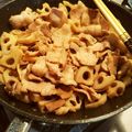 クックT514M2☆'s cooksnap of when they made れんこんと豚バラの甘辛炒め♪花粉症対策に.