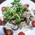 ともにょん's cooksnap of when they made うまうま！和風肉みそのっけうどん☆.