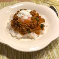 yumyum_aki's cooksnap of when they made タンドリーチキンのタレでキーマカレー.
