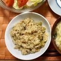 Susie845's cooksnap of when they made 干しエビと大根の葉の餅入り炊き込みご飯.