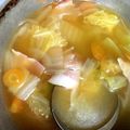 龍馬利通's cooksnap of when they made 白菜とベーコンのコンソメスープ.