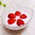 旦那は皿洗い's cooksnap of when they made ＊桜咲く いちごのヨーグルトデザート.