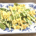 クックTP39ND☆'s cooksnap of when they made 絹さやと卵のガリマヨ炒め.