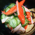 Oysterbay's cooksnap of when they made 胡瓜とカニカマの酢のもの.