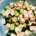 ふみこばあ's cooksnap of when they made はんぺんとキュウリの梅わさび和え.