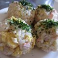 ちばたま's cooksnap of when they made まんまるコロコロ焼きそば？風味のおにぎり.