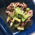 しちみママ's cooksnap of when they made 牛肉と白ねぎの甘辛炒め♪.