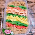 ゆうあやまま☆'s cooksnap of when they made ハムでバラ　　キャラ弁などのおかずに♪.