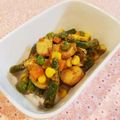Richland☆Y's cooksnap of when they made インゲンエリンギ彩り野菜のカレーマヨ炒め.