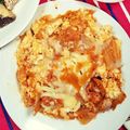 yrk2023's cooksnap of when they made 豆腐のキム卵炒め.