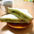 UMIsan☆'s cooksnap of when they made アボカドと卵のボリュームたっぷり♡サンド.