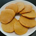 ☆ユイコ☆'s cooksnap of when they made 乳幼児おやつ 人参きなこパンケーキ.