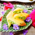 makichihua's cooksnap of when they made チーズアスパラ春巻＼(^o^)／.