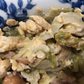 にゃおーんにゃ's cooksnap of when they made 【レタスとウインナーのチー玉炒め】.