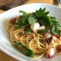 w^_.-w's cooksnap of when they made 簡単☆タコのペペロンチーノ しそ風味.