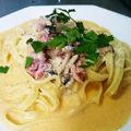 ねここfm's cooksnap of when they made 簡単きのこクリームパスタ❤フェットチーネ.